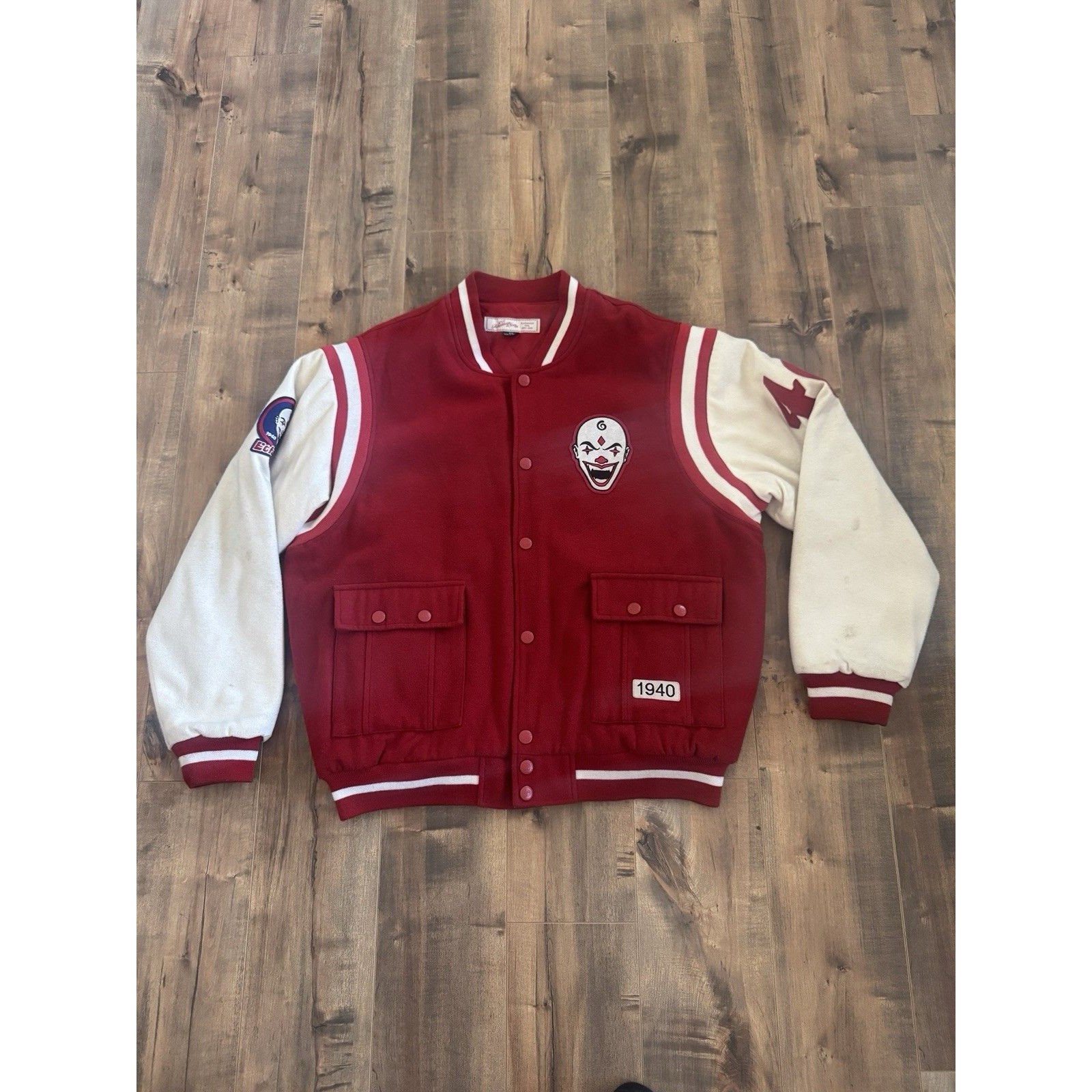 Jc Freeman Son Indianapolis Clowns Jacket Men Xxl Red White Wool Negro League